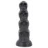 Topped Monster - skallformad dildo - 22 cm (svart)