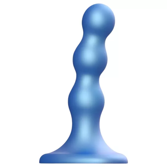 Strap-on-me - dildo med kulor och sugkopp - blå - S