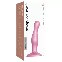 Strap-on-me Curvy S - vågig dildo med sugkopp (rosa)