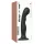 Strap-on-me - böjd dildo med sugpropp - svart - storlek L