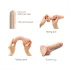 Strap-on-me - dildo med sugkopp - två lager - naturfärg - S