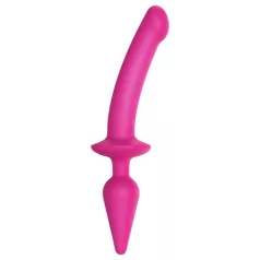   Strap-on-me Switch Halvrealiskt L - 2-i-1 silikon dildo (rosa)