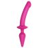 Strap-on-me Switch Halvrealiskt L - 2-i-1 silikon dildo (rosa)
