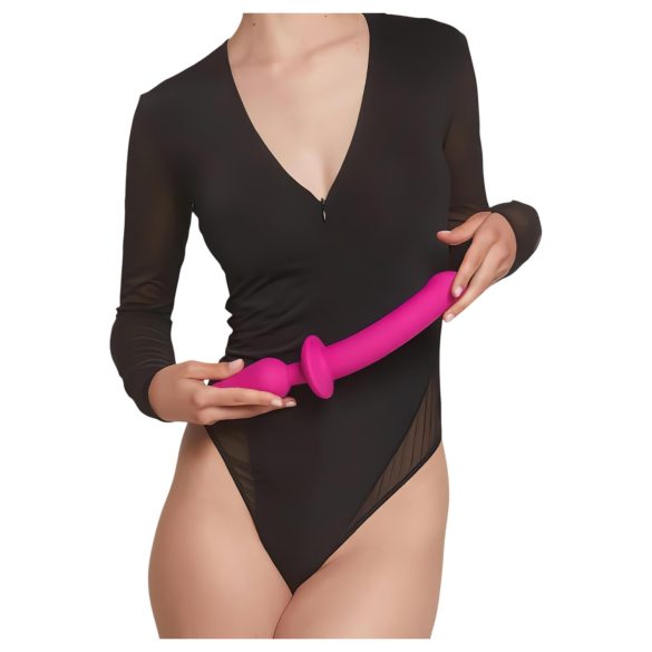 Strap-on-me Switch Halvrealiskt L - 2-i-1 silikon dildo (rosa)