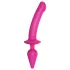 Strap-on-me Switch Semi-Realistic XXL - 2-i-1 dildo (rosa)