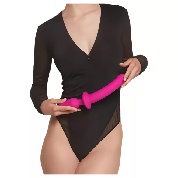 Strap-on-me Switch Semi-Realistic XXL - 2-i-1 dildo (rosa)