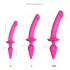 Strap-on-me Switch Semi-Realistic XXL - 2-i-1 dildo (rosa)