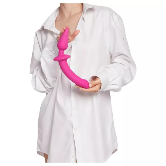 Strap-on-me Switch Semi-Realistic XXL - 2-i-1 dildo (rosa)