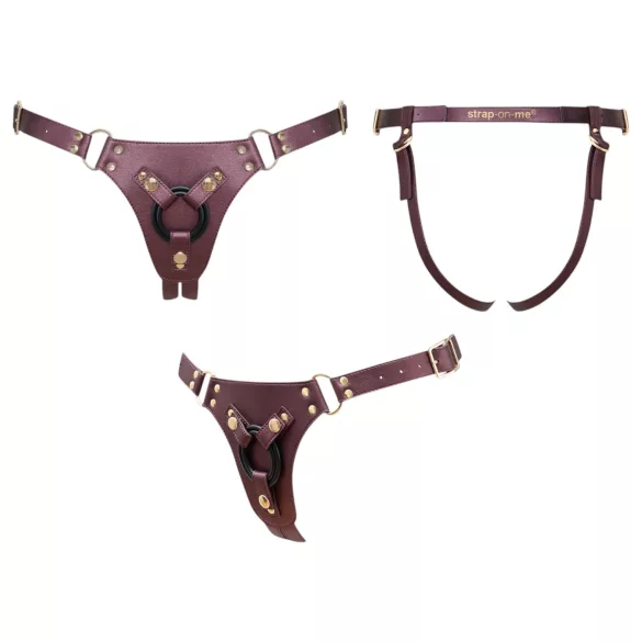 Strap-on-me - justerbar strap-on trosor för dildo - XS-XXL (brun)