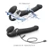 Strap-on-me - strap-on vibrator med luftvåg - svart