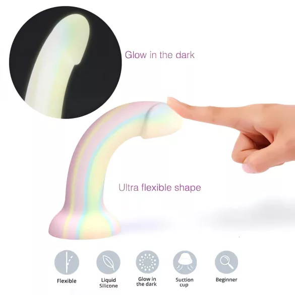 Dildolls Fantasia - Sugrörssilikondildo med sugkopp