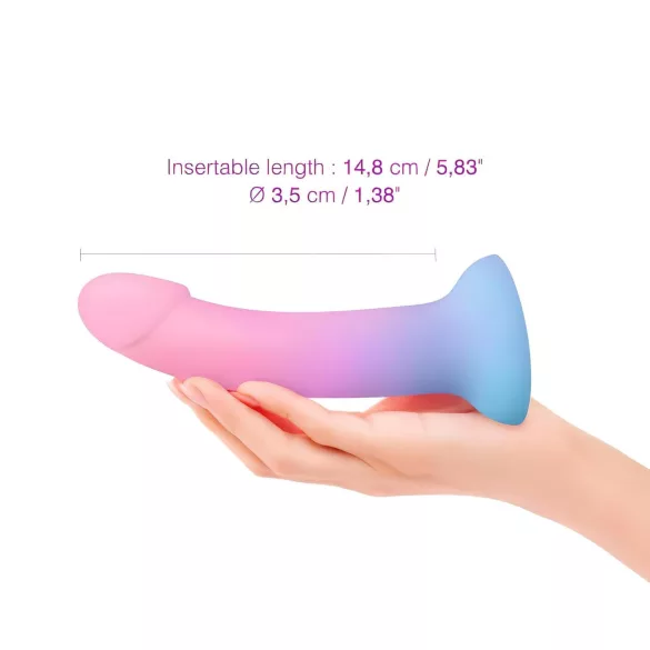 Dildolls Utopia - dildo med sugpropp - silikon - färgglad
