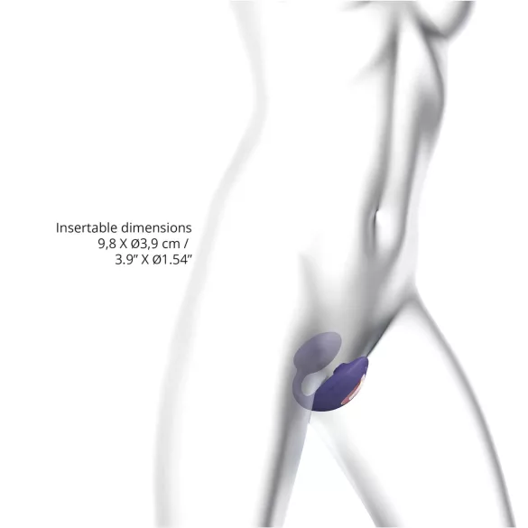 Love to Love Wonderlover - klitorisstimulator G-punkt vibrator (mörklila)