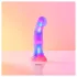 Love to Love Sugar Bomb - belyst LED-dildo i silikon (rosa/gul) - 16,9 cm