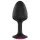 Dorcel - analplug med rosa sten - medium - svart