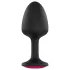 Dorcel - analplug med rosa sten - medium - svart
