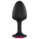 Dorcel Geisha Plugg Ruby M - Svart med rosa sten