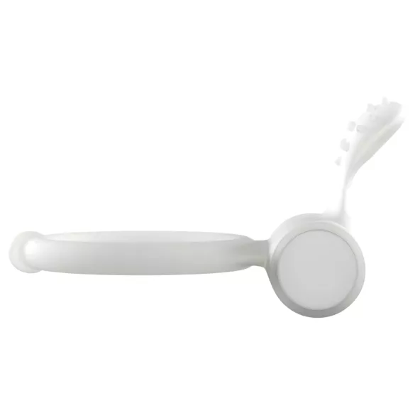 Dorcel - vibrerande penisring - självlysande - vit