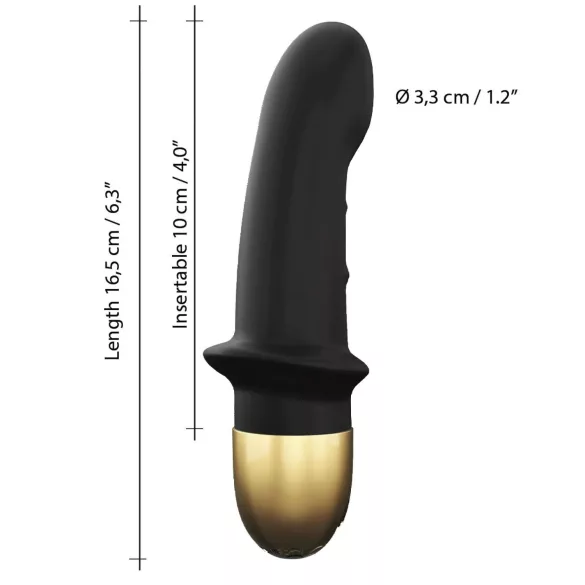 Dorcel Mini Lover 2.0 - uppladdningsbar G-punktsvibrator (svart/guld)