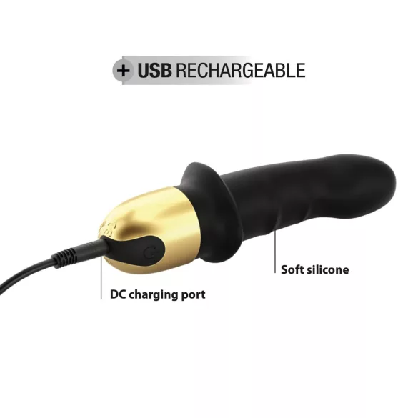 Dorcel Mini Lover 2.0 - uppladdningsbar G-punktsvibrator (svart/guld)
