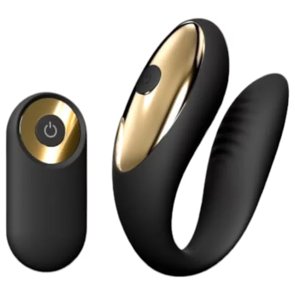 Dorcel Perfect Lover - parvibrator med fjärrkontroll - uppladdningsbar - svart