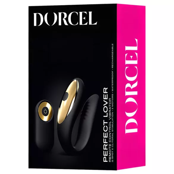 Dorcel Perfect Lover - parvibrator med fjärrkontroll - uppladdningsbar - svart