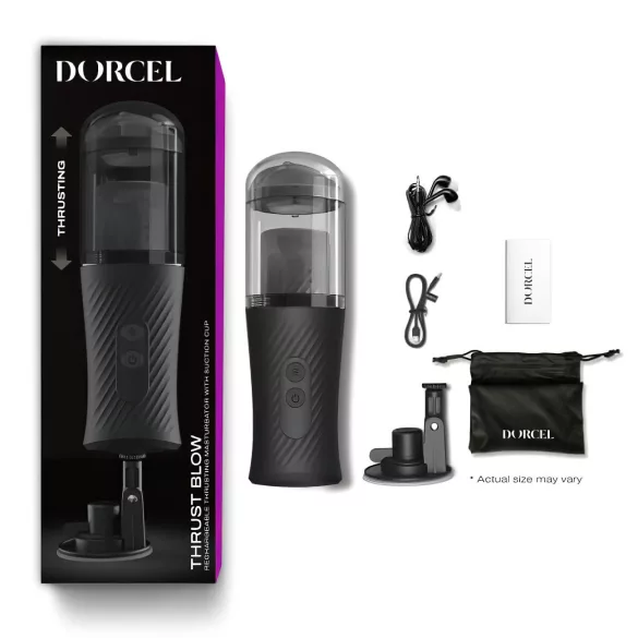 Dorcel - masturbator med thrust-funktion - uppladdningsbar - svart