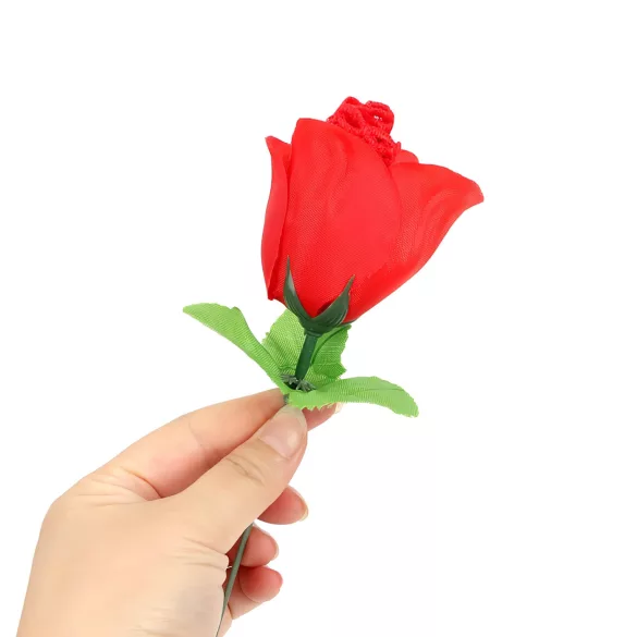 Panty Rose - stringtrosa dold i ros - röd S-L