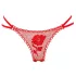 Panty Rose - stringtrosa dold i ros - röd S-L