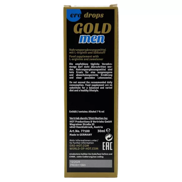 HOT ero Gold Men Spanish Fly - lusthöjande droppar för män (30 ml)