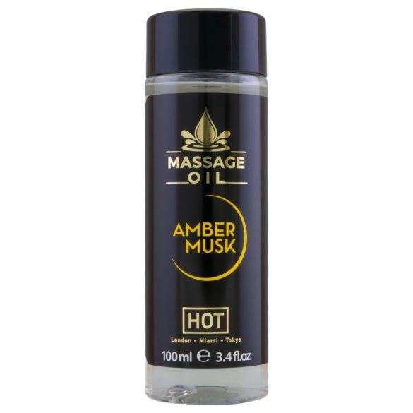 HOT - massageolja - bärnsten mysk - 100 ml