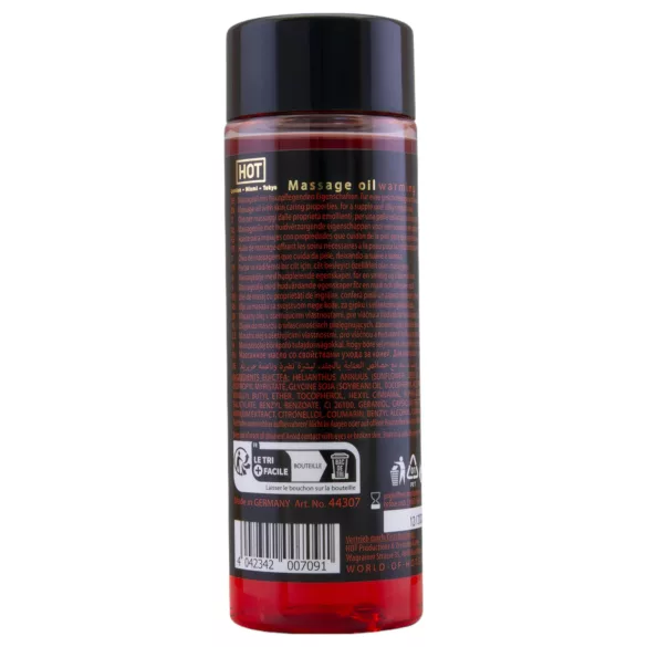 HOT - massageolja - värmande effekt - 100ml