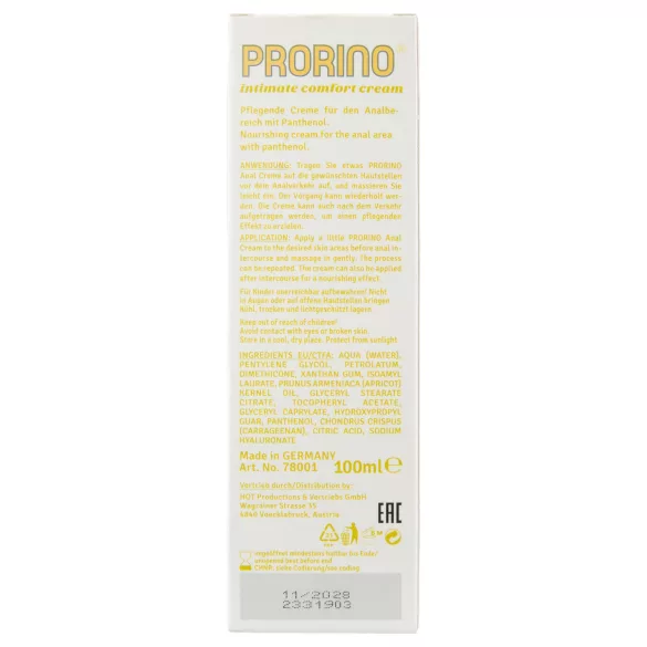HOT Prorino - analvårdskräm - 100ml
