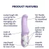Satisfyer Charming Smile - G-punkt vibrator - uppladdningsbar, vattentät, lila