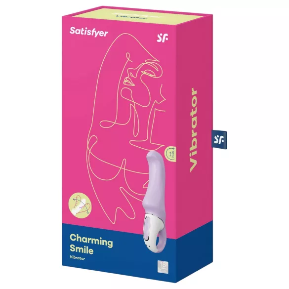 Satisfyer Charming Smile - G-punkt vibrator - uppladdningsbar, vattentät, lila