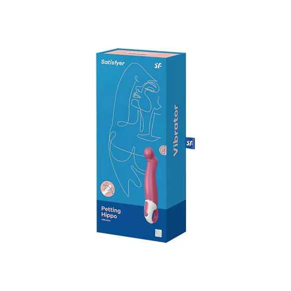 Satisfyer Petting Hippo - uppladdningsbar vattentät vibrator - rosa