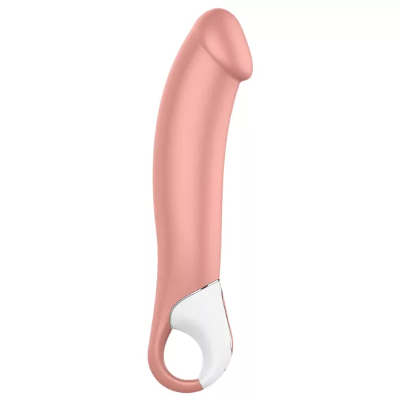 Satisfyer Master - vibrator för män - vattentät uppladdningsbar - beige