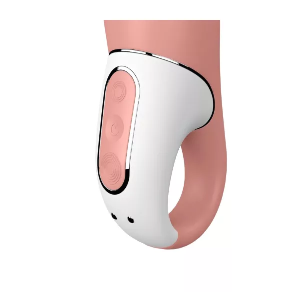Satisfyer Master - vibrator för män - vattentät uppladdningsbar - beige