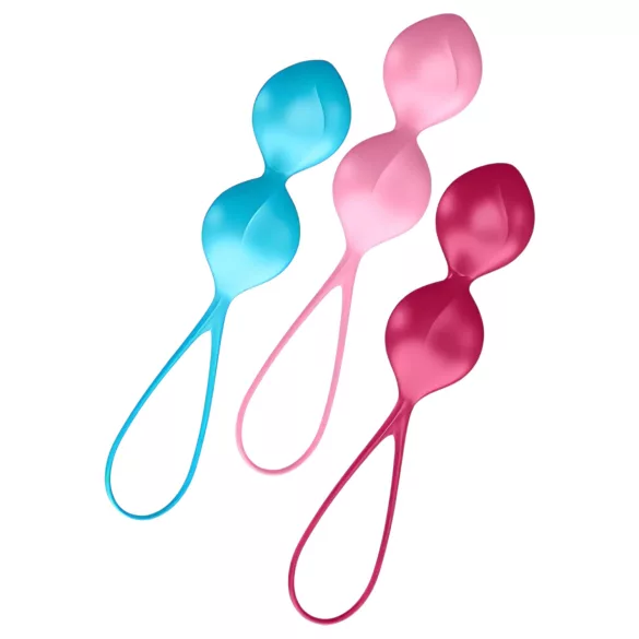 Satisfyer V Balls - knipkulasett - 3 delar - geishakulor