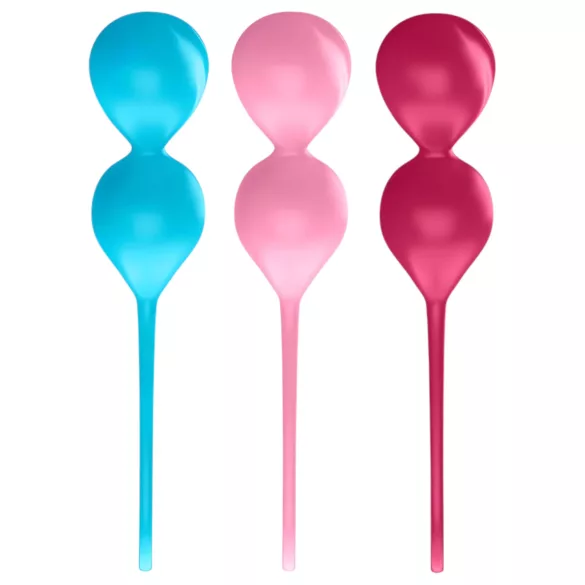Satisfyer V Balls - knipkulasett - 3 delar - geishakulor