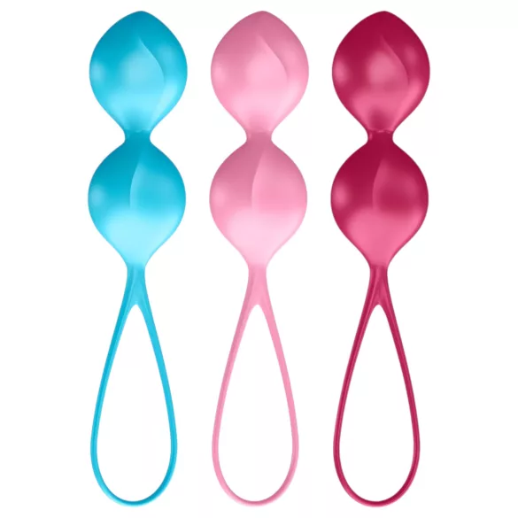 Satisfyer V Balls - knipkulasett - 3 delar - geishakulor