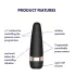 Satisfyer Pro 3+ - vattentät, uppladdningsbar klitorisstimulator/vibrator (svart)
