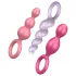 Satisfyer Booty Call - analpluggsset - 3 delar - färgglada