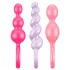Satisfyer Booty Call - analpluggsset - 3 delar - färgglada
