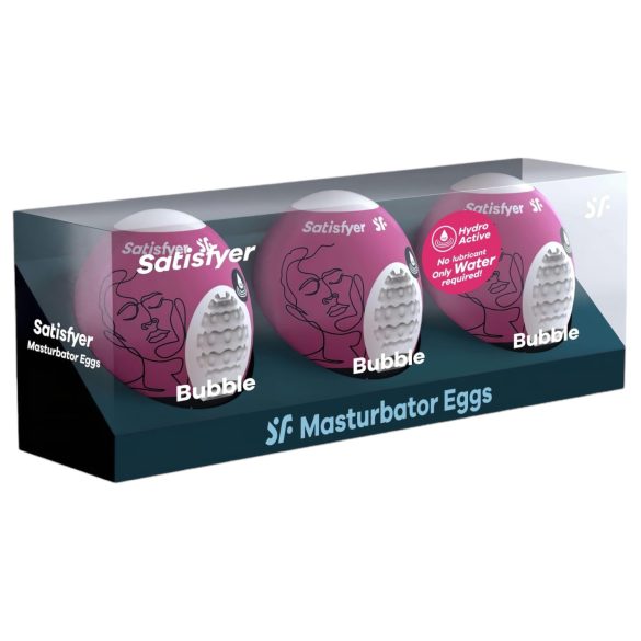 Satisfyer Egg Bubble - onanitägg - 3-pack