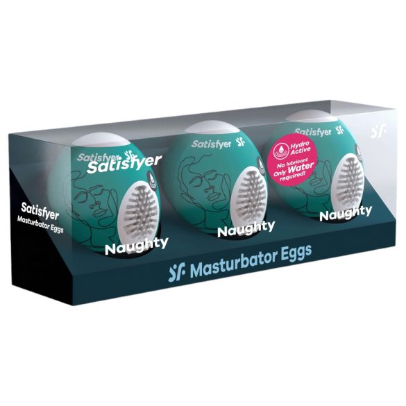 Satisfyer Egg Naughty - äggmasturbator set - 3-pack