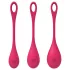 Satisfyer - geishakulor set - 3 delar - röd