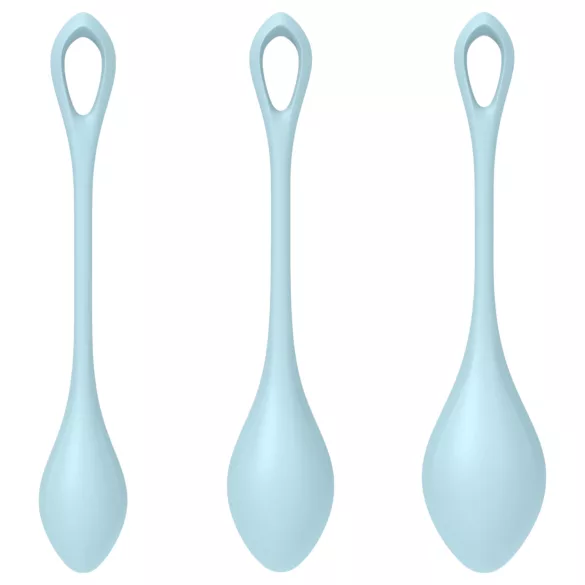 Satisfyer - geishakulor set - 3 delar - blå