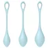 Satisfyer - geishakulor set - 3 delar - blå