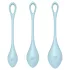 Satisfyer - geishakulor set - 3 delar - blå